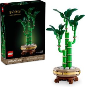 LEGO Botanicals Lucky Bamboo Building Set - Artificial Plant for Indoor Home Décor, Adults Ages 18+ - Fake Plant Decoration for Table, Desk, Office - Gift for Birthdays - 10344