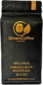Green Coffee Traders 1LB. Jamaica Blue Mountain Blend Roasted Coffee, 1 LB Bag