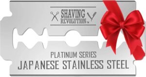 SHAVING REVOLUTION Double Edge Razor Blades - Men's Safety for Shaving Platinum Japanese Stainless Steel a Smooth, Precise and Clean Shave - 50 Count