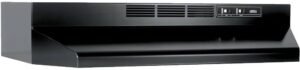 Broan-NuTone 30" Ductless Range Hood Insert w/ Light Broan-NuTone 413023 Ductless Range Hood Insert with Light, Exhaust Fan for Under Cabinet, 30-Inch, Black