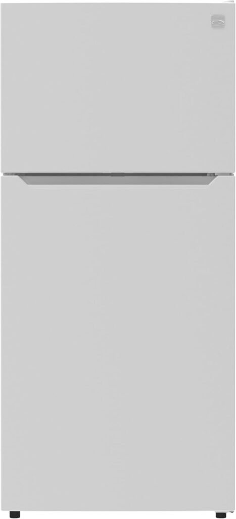 Kenmore 30" Top Mount Refrigerator with Freezer - Adjustable Shelving, Humidity-Controlled Crispers, LED Lighting, ENERGY STAR Certified, Garage Ready, 18.1 cu. ft. Capacity - White