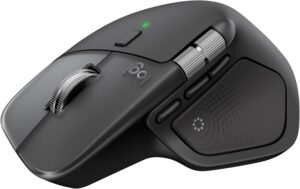 MX Master 4 for Mac: Haptic Scroll, USB‑C, Space Black Logitech MX Master 4 for Mac, Ergonomic Bluetooth Mouse with Advanced Performance Haptic Feedback, Ultra-Fast Scrolling, USB-C Charging, MacOS, iPadOS, Windows - Space Black