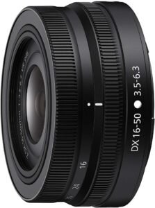 Nikon NIKKOR Z DX 16-50mm VR (Black) | Compact mid-range zoom lens with image stabilization for APS-C size/DX format Z series mirrorless cameras | Nikon USA Model
