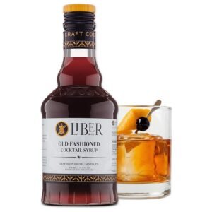 Liber & Co. Old Fashioned Mix - Makes 50 Old Fashioneds - Handcrafted in Austin, TX - Premium Bar-Quality Cocktail Mix with Aromatic Bitters & Cold-Pressed Orange Oil (12.7 oz)