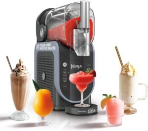 Ninja SLUSHi RapidChill Slush & Frozen Drink Maker Ninja SLUSHi with RapidChill Technology, 88 oz. Frozen Drink & Slushie Machine, 5 Preset Programs, Margaritas, Frappés, and More, Premium Accents, Black, FS301