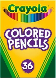 Crayola Colored Pencils (36ct), Kids Pencil Set, Pre-Sharpened Coloring Book Pencils for Kids & Adults, Arts & Crafts Supplies, Ages 3+