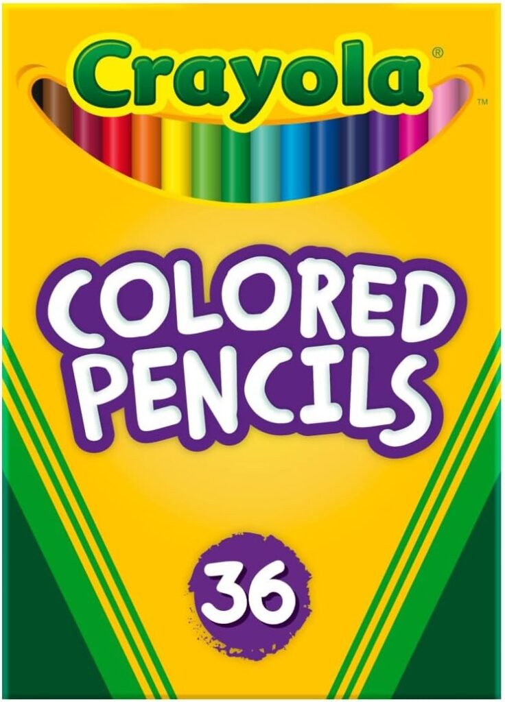 Crayola Colored Pencils (36ct), Kids Pencil Set, Pre-Sharpened Coloring Book Pencils for Kids & Adults, Arts & Crafts Supplies, Ages 3+