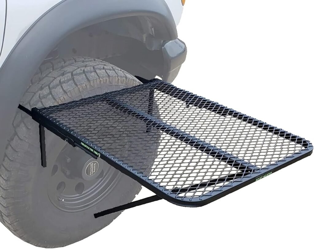 Tire Table Medium Aluminum Camping Table for Camp, Travel, Tailgating, Overlanding and Outdoor Work | Easily Holds 50 Pounds | Installs Within Seconds | 29