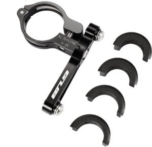 GUB Bicycle Bottle Cage Adapter Mount Adjustable MTB Road Bike Handlebar Water Bottle Holder Seat Post Mount (Black)