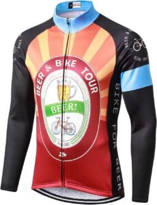 Men’s Winter Thermal Cycling Jacket – Windproof MR Strgao Men's Cycling Winter Thermal Jacket Windproof Long Sleeves Bike Jersey Bicycle Coat