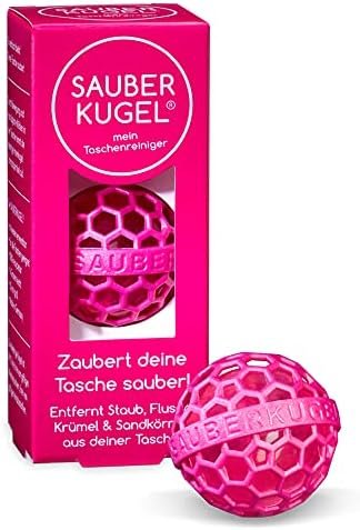 Sauberkugel - The Clean Ball - The clever way of cleaning purses, bags, backpacks and school bags (Pink)