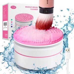 Norate IPX7 Electric Makeup Brush Cleaner & Dryer Norate Makeup Brush Cleaner, IPX7 Waterproof Electric Makeup Brush Cleaner Machine, Deep Cleaning Makeup Brushes, Stocking Stuffers Christmas Gifts for Women Mom Teen Girls