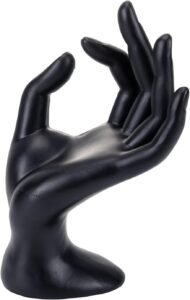 ChezMax Hand Ring Holder Stand – Cute Y2K Jewelry Display ChezMax Jewery Display Hand Ring Holder - Jewelry Organizer Stand, Necklace Stand, Preppy Jewelry Holder, Aesthetic Room Decor, Black Cute Y2k Room Decor for Women