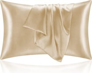 Bedelite Satin Pillowcases 2-Pack – Cooling & Hair Care BEDELITE Satin Pillowcase for Hair and Skin, Super Soft and Cooling Similar to Silk Pillow Cases 2 Pack with Envelope Closure, Gift for Women Men(20"x30" Queen Size, Champagne)