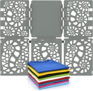BoxLegend Shirt Folder Board V2: Fast T-Shirt Folding, Grey BoxLegend Shirt Folder Board V2 - Durable Plastic Clothes Folding Board Tshirt Organizer T-shirt Folder - Easy and Fast Folding for Adults and Kids - Grey