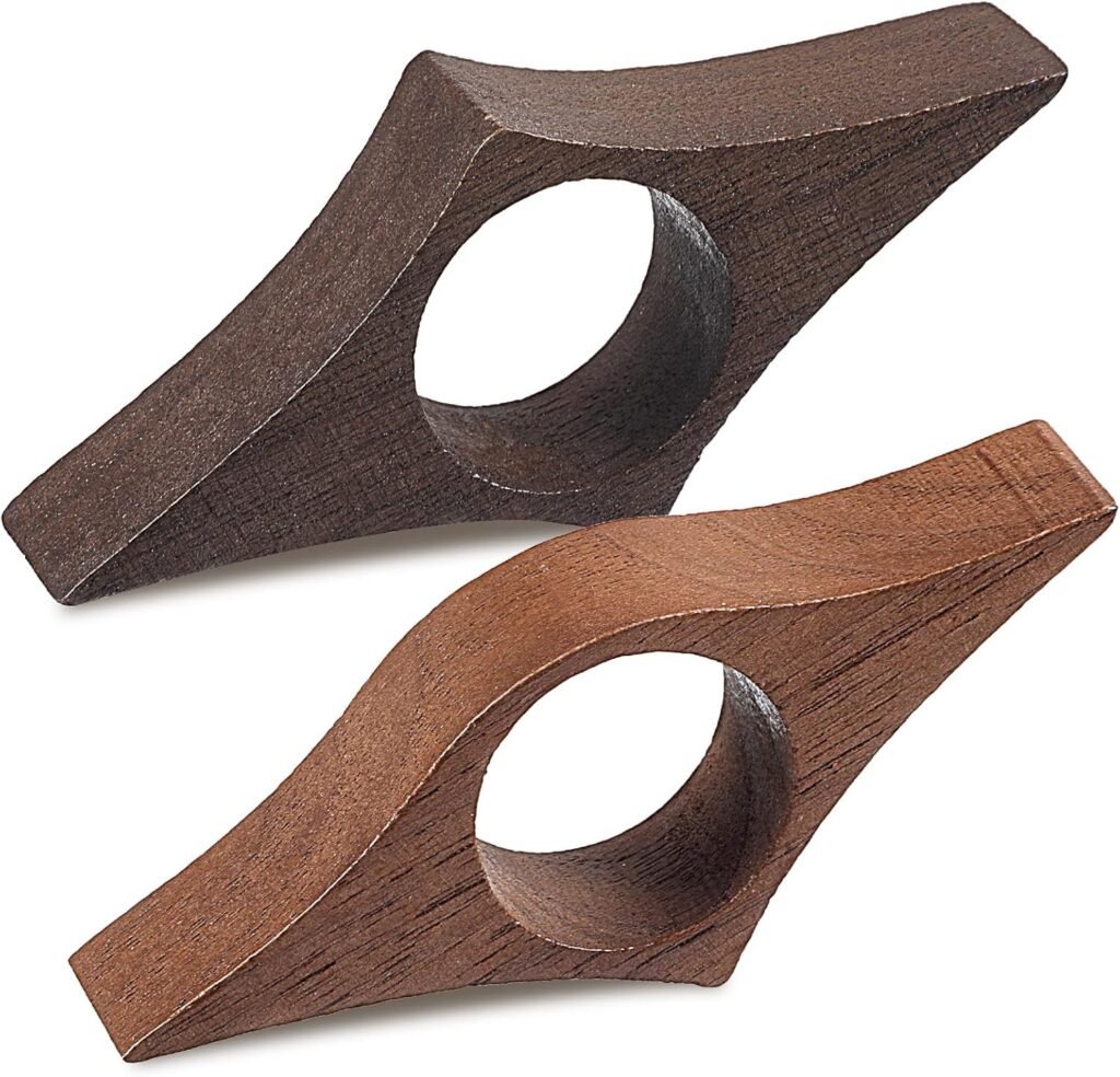 Ouligay Book Page Holder Wooden Thumb Book Page Holder Handmade Walnut Bookmarks Reading Accessories for Readers, Bookworms, Librarians Reading Gadget (Medium)