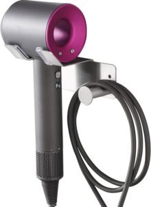 BANJEKT Wall-Mount Hair Dryer Holder for Bathroom Hair Dryer Holder, Hair Dryer Holder Wall Mounted, Self Adhesive Blow Dryer Holder, Stainless Steel Dyson Hair Dryer Holder, Hairdryer Holder for Bathroom BANJEKT