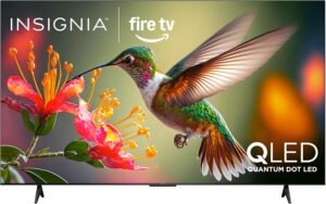 Insignia 75” QLED 4K Fire TV with Alexa Remote INSIGNIA 75-inch Class QF Series LED 4K UHD QLED Smart Fire TV with Alexa Voice Remote (NS75-UQFL26)
