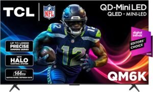 TCL 55 Inch Class QM6K Series | Mini LED QLED 4K HDR | 55QM6K, 2025 Model | 120HZ-144HZ High Brightness Smart Google TV Dolby Atmos Onkyo Audio | Voice Remote Alexa Gaming Streaming Television