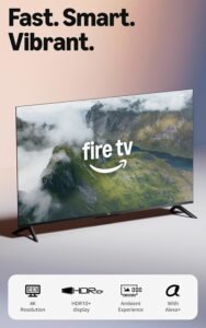 Amazon Fire TV 55" 4-Series (newest model), 4K Ultra HD smart TV with Alexa Remote, HDR10+, fast processor, Dolby Audio, Ambient Experience, free and live TV
