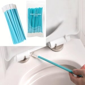 Crevice Cleaning Brush, Crevice Cleaning Tools kit, Disposable Toilet Brush,Crevice Cleaning Brushes for Household Use, Detailing Cleaning Tools for Car（50, Blue）