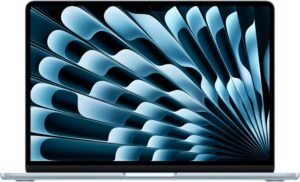 Apple 2025 MacBook Air 13-inch Laptop with M4 chip: Built for Apple Intelligence, 13.6-inch Liquid Retina Display, 16GB Unified Memory, 512GB SSD Storage, 12MP Center Stage Camera, Touch ID; Sky Blue