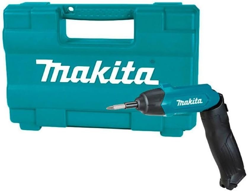 Makita DF001DW 3.6V Lithium-Ion 1/4" Hex Screwdriver Kit, Teal, 3.6V