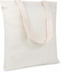 TOPDesign 10-Pack Economical 11.8"x13" Cotton Tote Bags, Lightweight Small Reusable Grocery Shopping Cloth Bags, Suitable for DIY, Advertising, Promotion, Gift, Activity