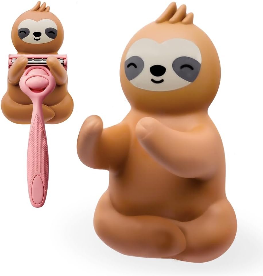 Cute Sloth Razor Holder Shower, Cute Gadgets Leg Razor Holder, Funny Bathroom Decor Accessories for Women Mom Sister Friend Wife Girlfriend, Women's Razor Hang in Shower, Sloth Gifts for Women