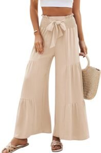 Blooming Jelly Women Casual Pants Wide Leg Trousers High Waisted Pant Trendy Vacation Outift 2026