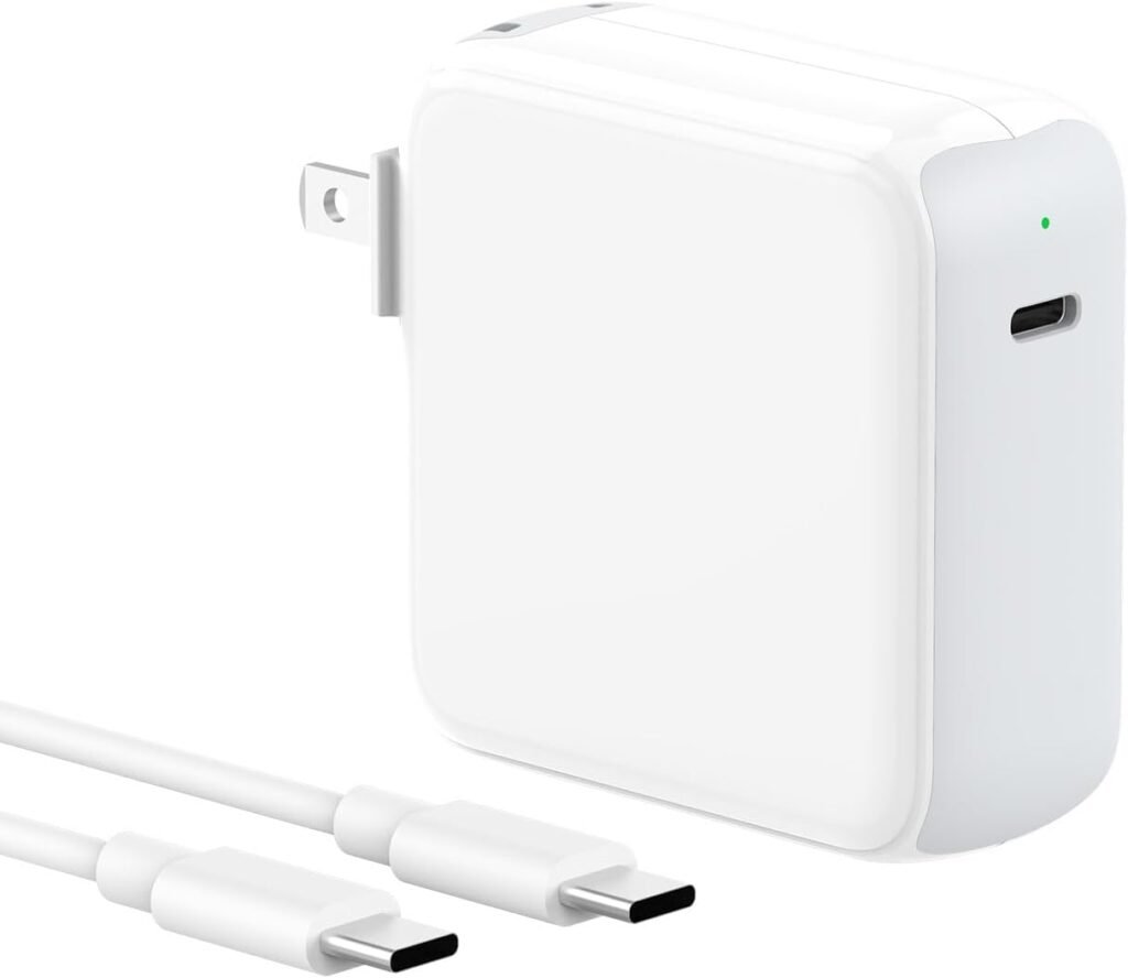 Charger for MacBook Air MacBook Pro 13 14 15 16 inch 2025 2024 2023 2022 2021 2020, M1 M2 M3 M4 Laptop 70W USB C Power Adapter, iPad, LED, 6.6FT USB-C Cable, Charging as Fast as Original Quality