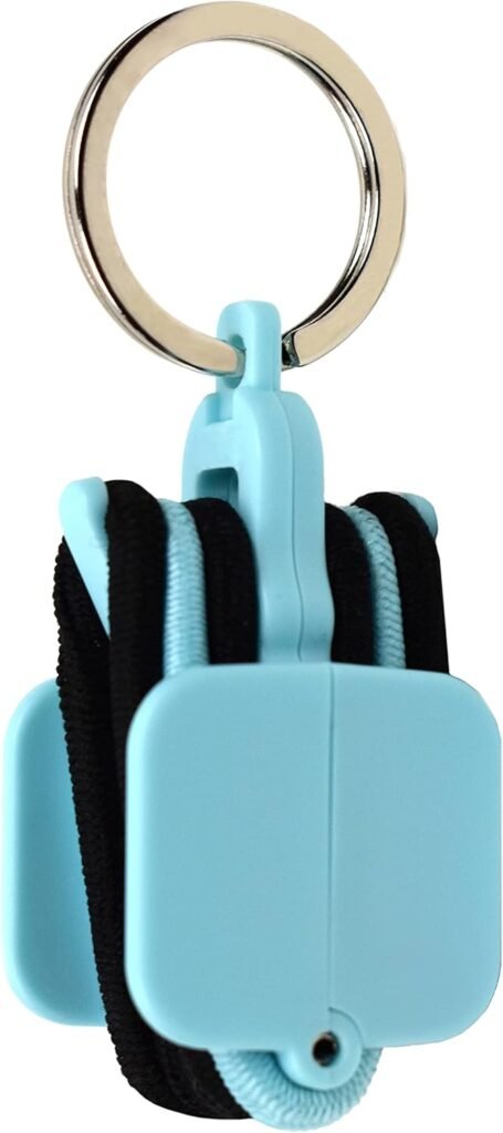 Hair Tie Hub Portable Holder: Stylish Hair Tie Organizer With 3 Bonus Ties