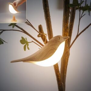 Bedside Lamps Bird Lamp Bird Decorations for The Home Small Lamps for Small Spaces Night Light for Kids ABS Plastic Cute Lamp for Bedroom, Living Room, Kitchen, Outdoor, Office Decor