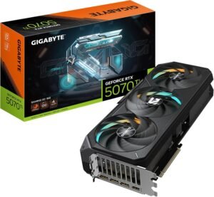 GIGABYTE GeForce RTX 5070 Ti Gaming OC 16G Graphics Card, 16GB 256-bit GDDR7, PCIe 5.0, WINDFORCE Cooling System, GV-N507TGAMING OC-16GD Video Card